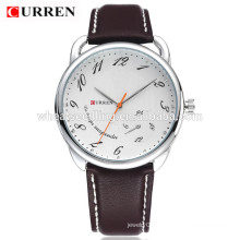 Watch manufacturer in china japan movement genuine leather strap curren watch